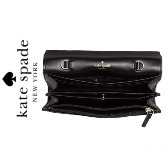 NWT Kate Spade leopard Leather Crossbody clutch - Picture 5 of 6